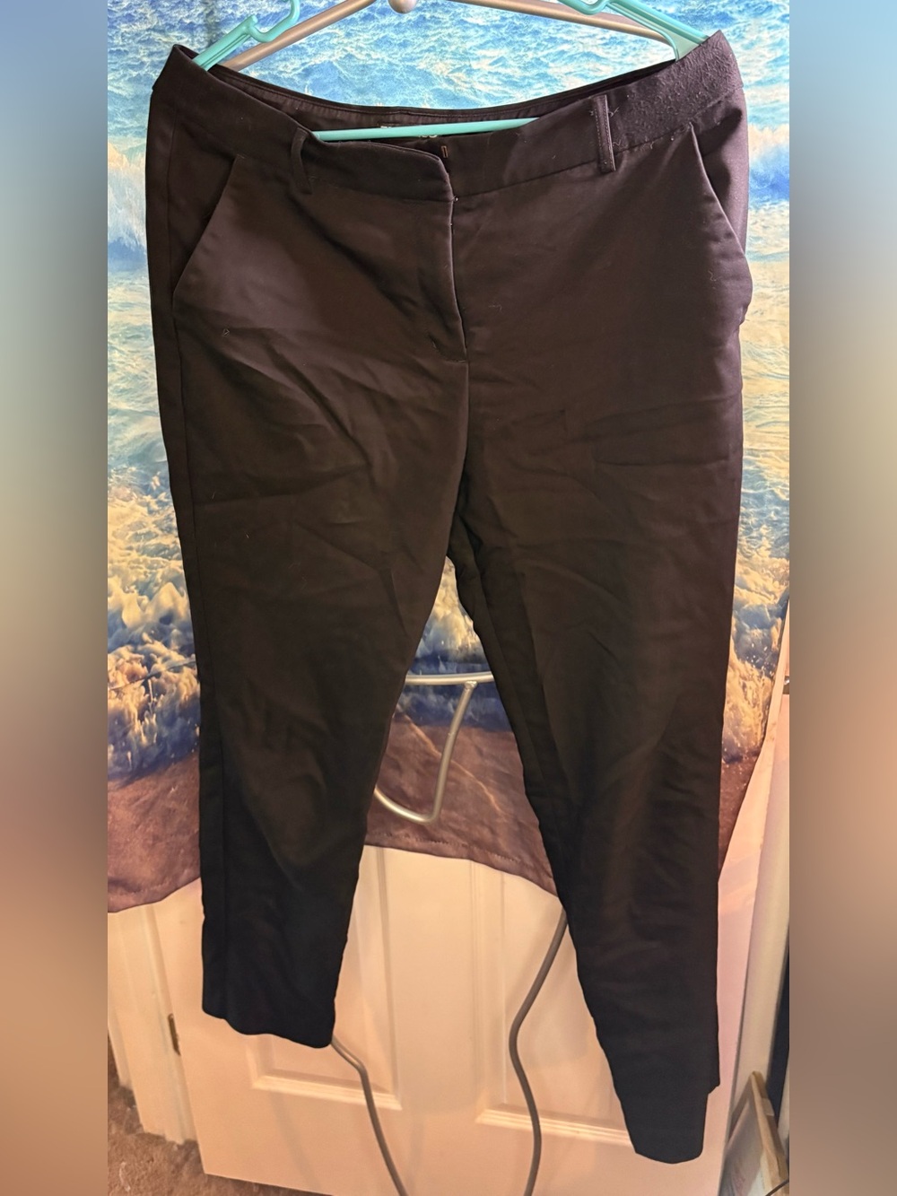 Express Black Women's Columnist Professional Black Pant Slacks